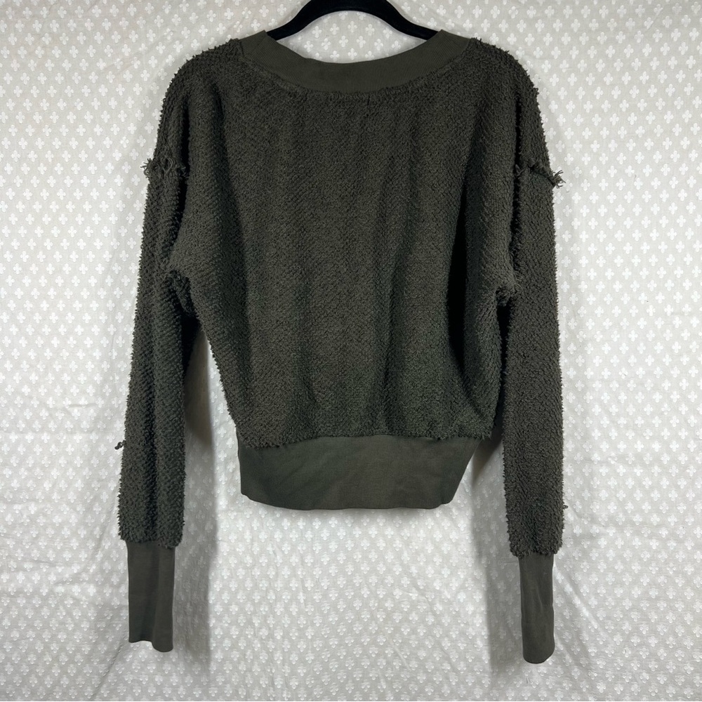 Anthropologie T.La Dark Green Zuri Knit Sweater - Picture 6 of 6